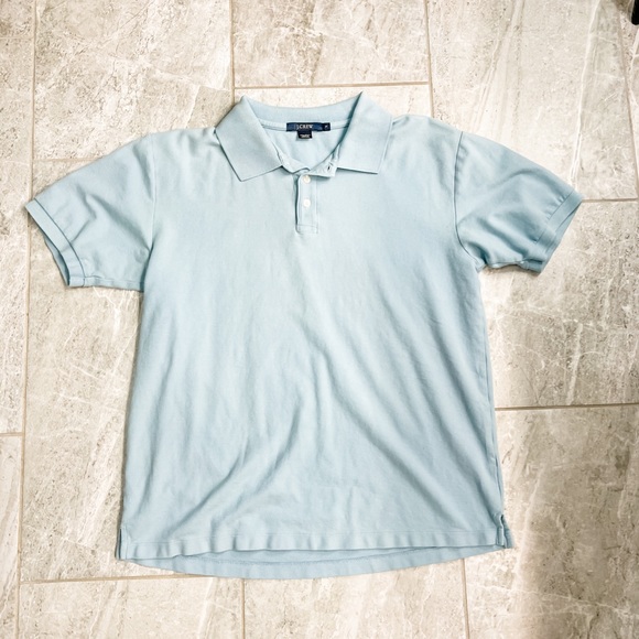 J. Crew Light Blue Cotton Polo Size Small - Picture 3 of 6